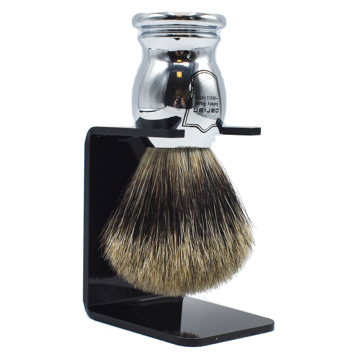Parker 99R Heavyweight Butterfly Razor & Pure Badger Brush 3-Piece Shave Set