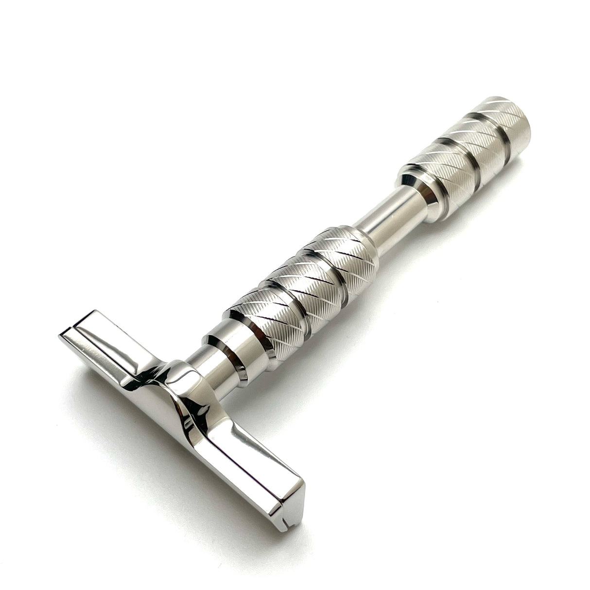 Alpha Shaving Works - Polished Stainless Steel - Claymore Evolution - Single Edge Razor