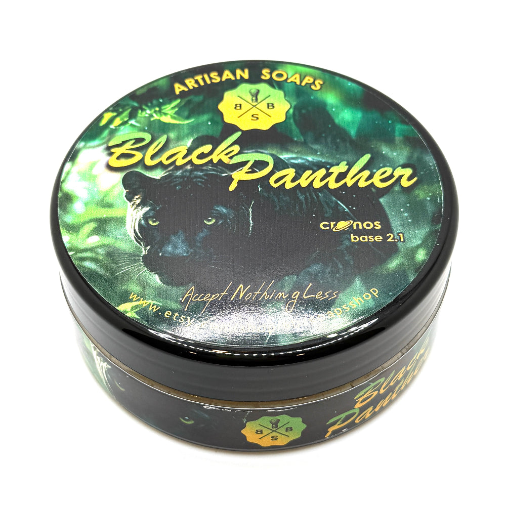 BBS Soap Company - Black Panther - Shave Soap - 4.5oz