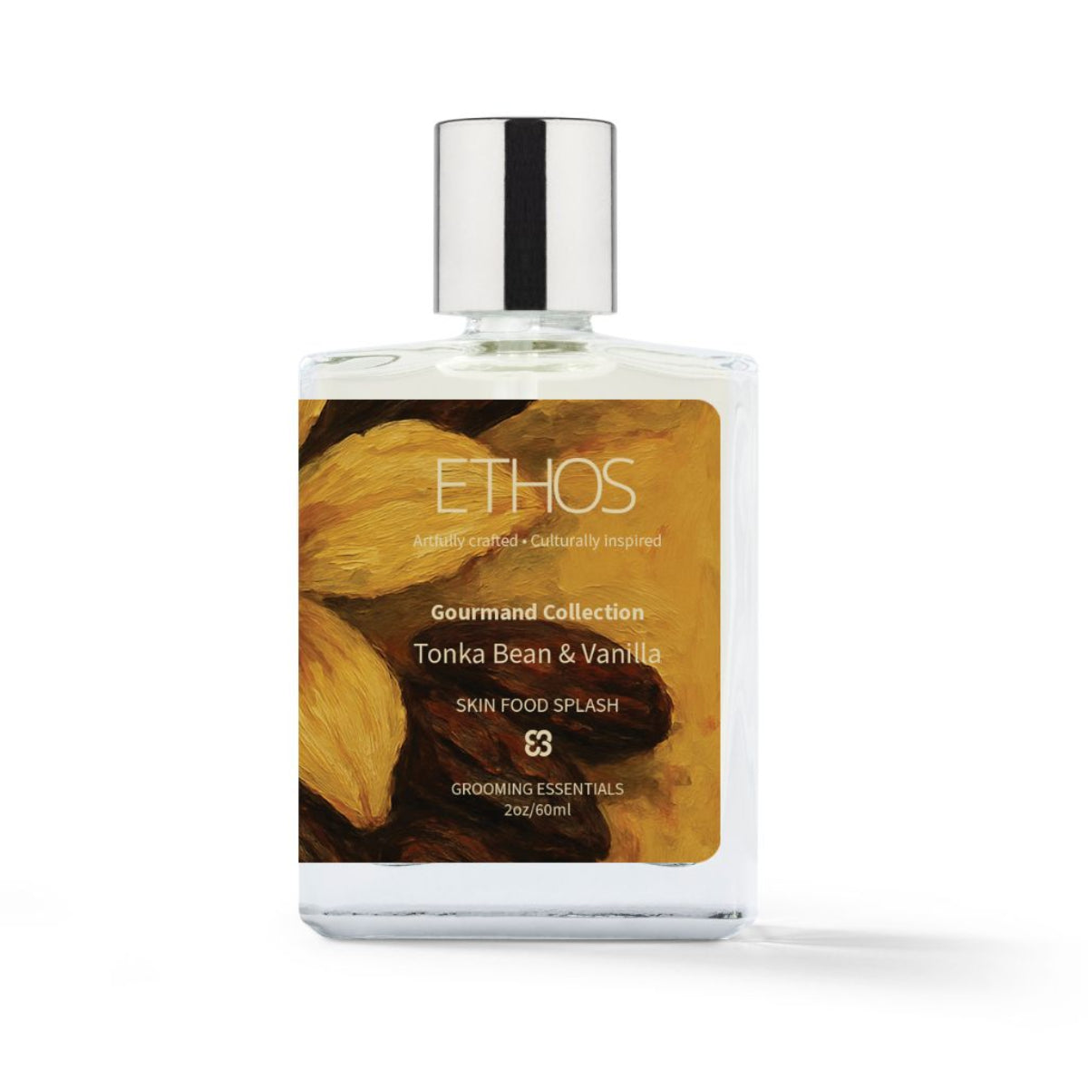Ethos Grooming Essentials Tonka Bean & Vanilla Skin Food Splash 60ml