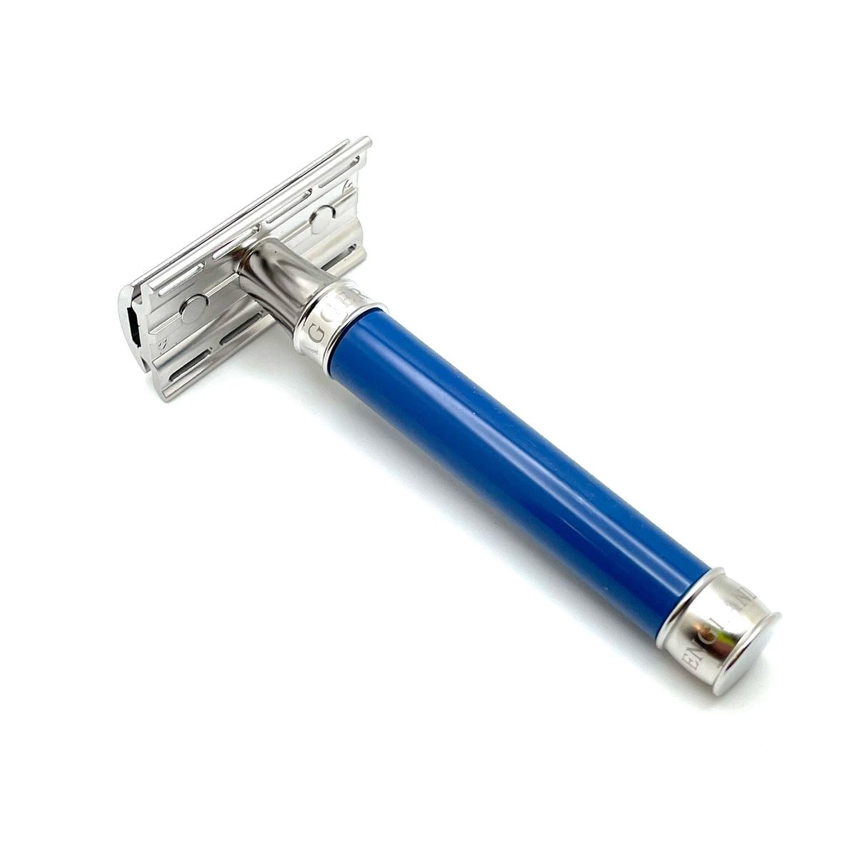 Edwin Jagger - 3ONE6 Stainless Steel Blue Double Edge Safety Razor - DESS3BL