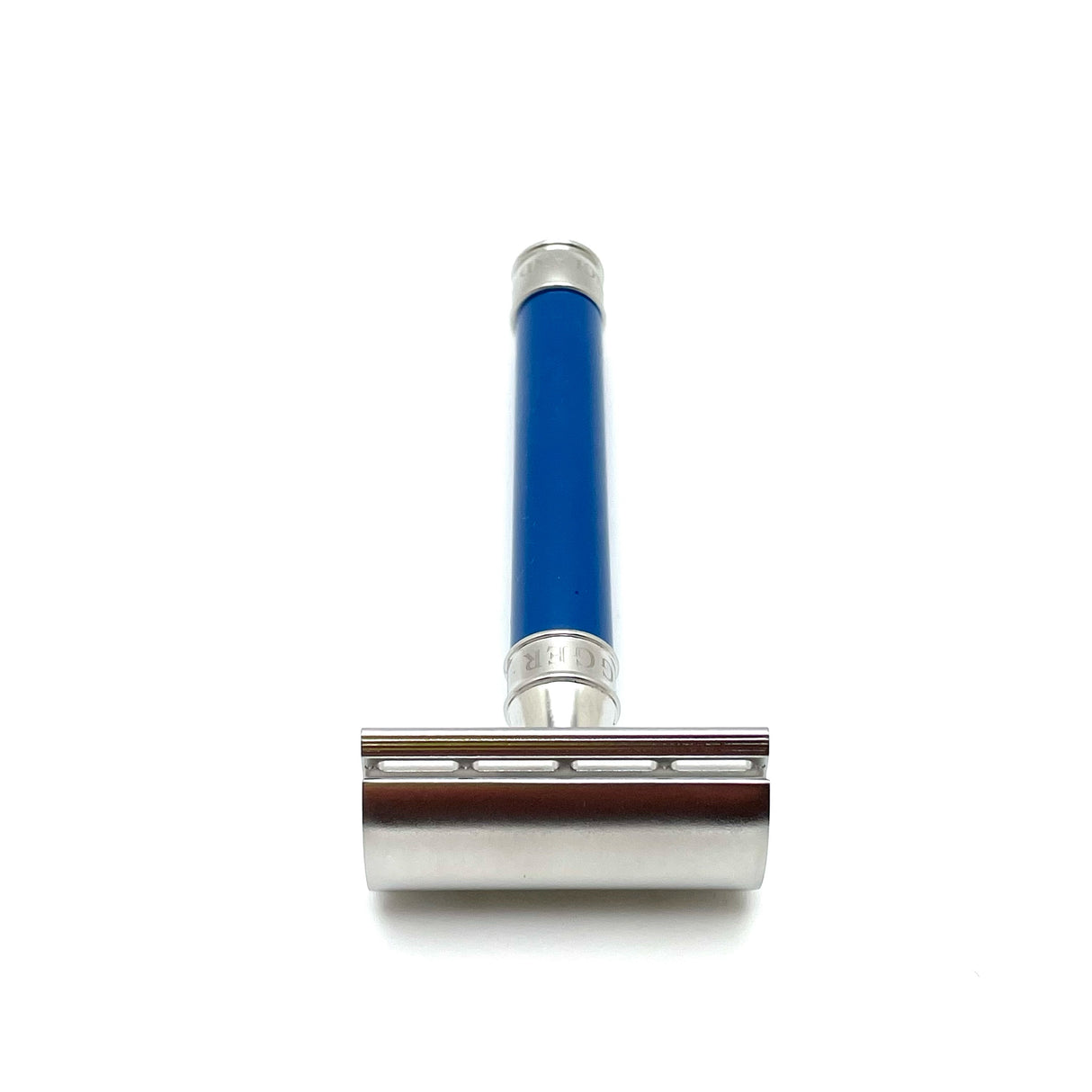 Edwin Jagger - 3ONE6 Stainless Steel Blue Double Edge Safety Razor - DESS3BL