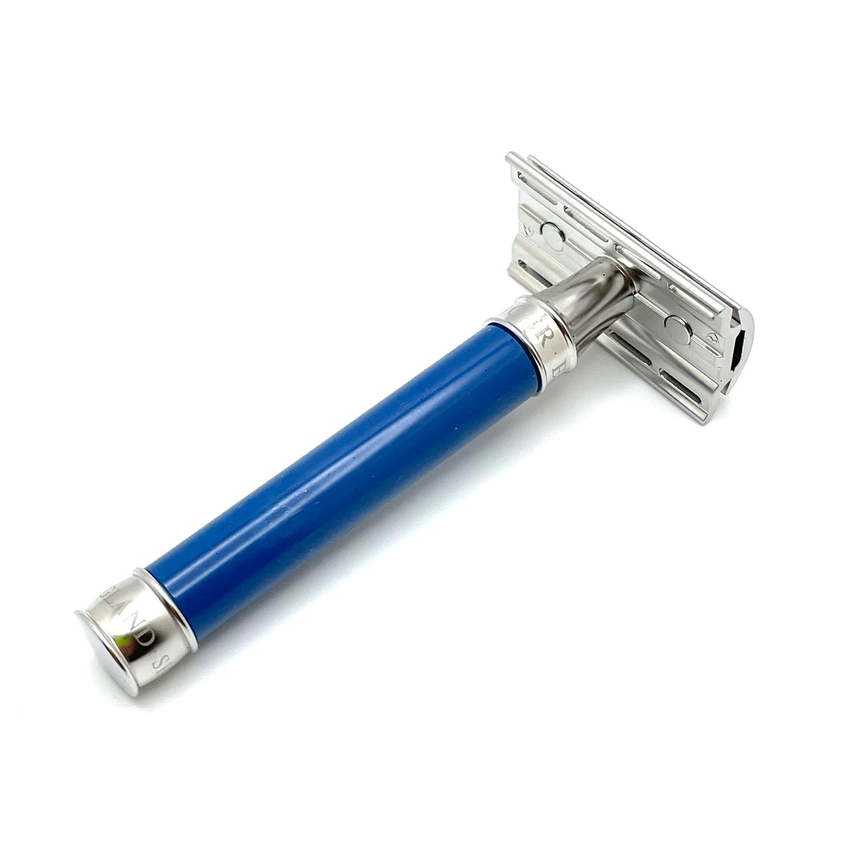 Edwin Jagger - 3ONE6 Stainless Steel Blue Double Edge Safety Razor - DESS3BL