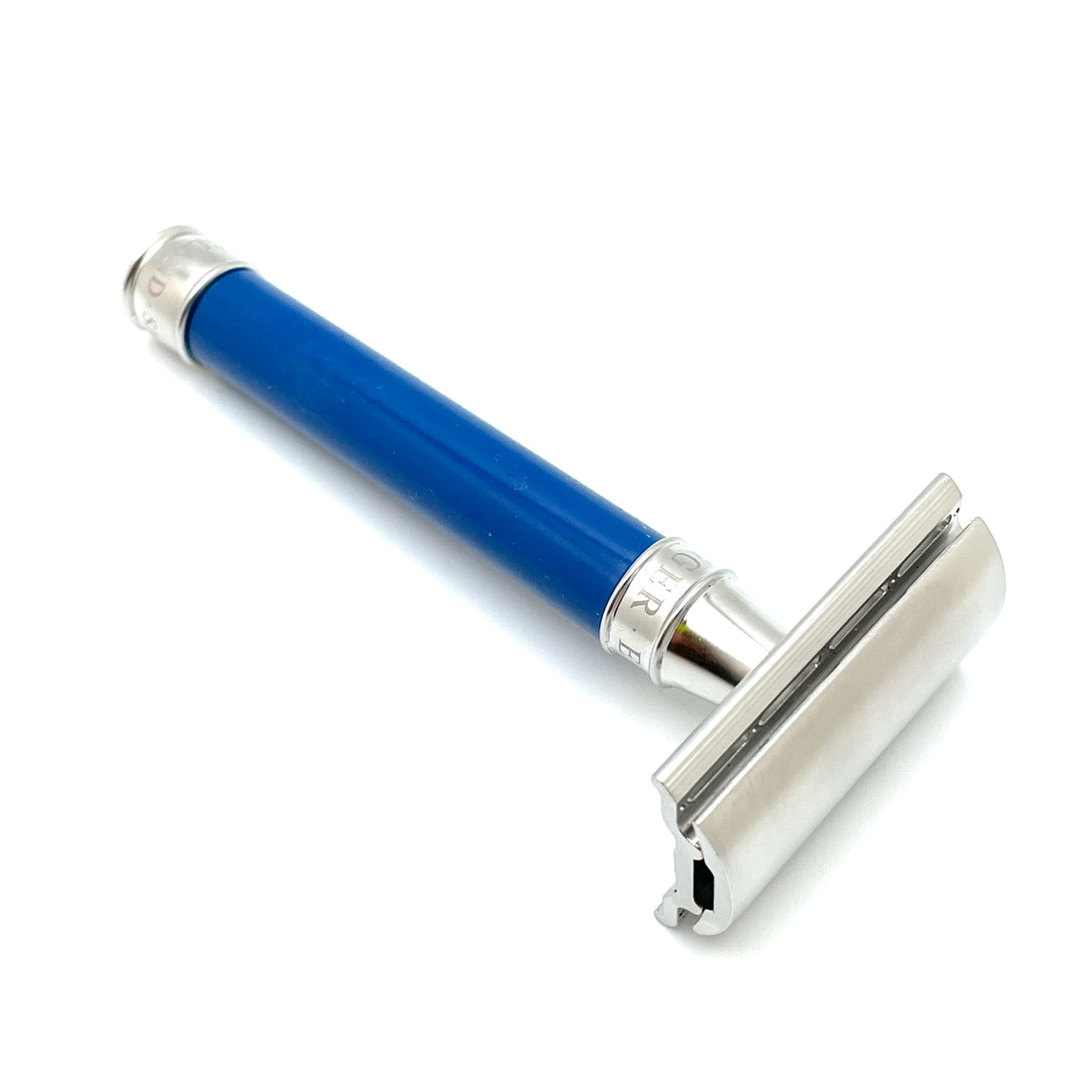 Edwin Jagger - 3ONE6 Stainless Steel Blue Double Edge Safety Razor - DESS3BL