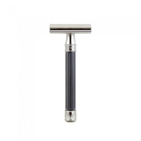 Edwin Jagger - 3ONE6 Stainless Steel Gunmetal Double Edge Safety Razor - DESSGA5BL