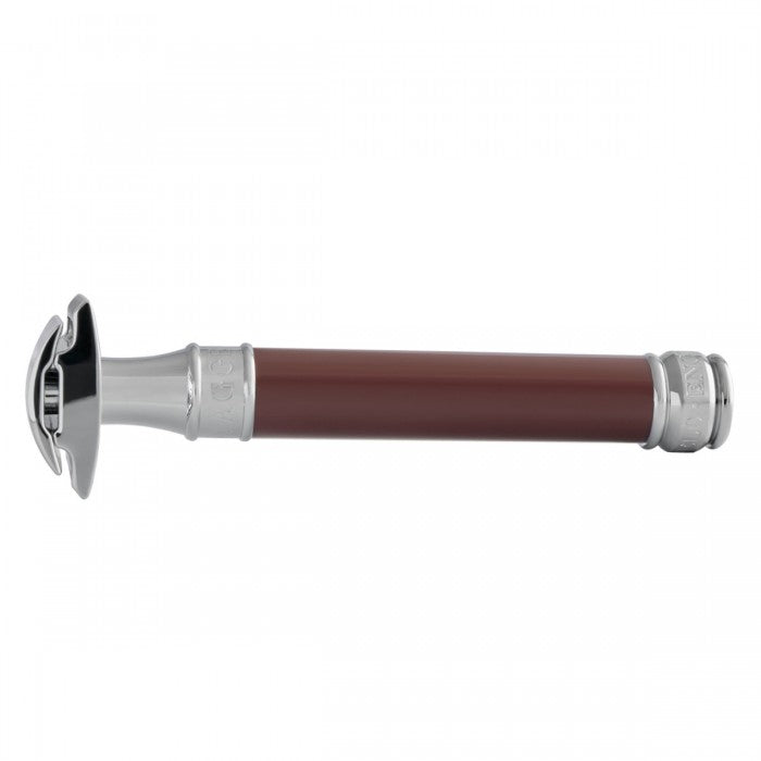 Edwin Jagger - Burgundy  Double Edge Safety Razor - DE812BL