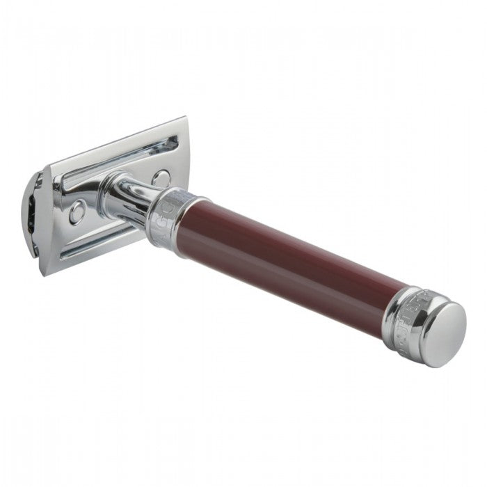 Edwin Jagger - Burgundy  Double Edge Safety Razor - DE812BL