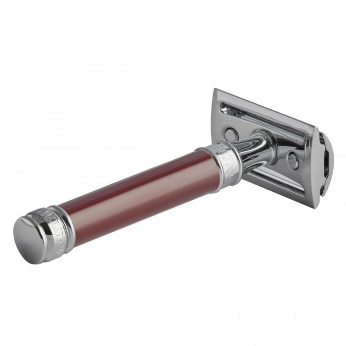 Edwin Jagger - Burgundy  Double Edge Safety Razor - DE812BL