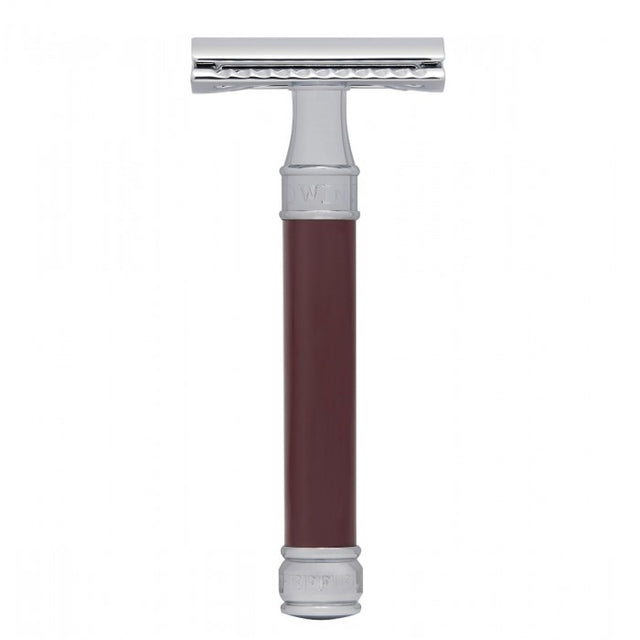 Edwin Jagger - Burgundy  Double Edge Safety Razor - DE812BL