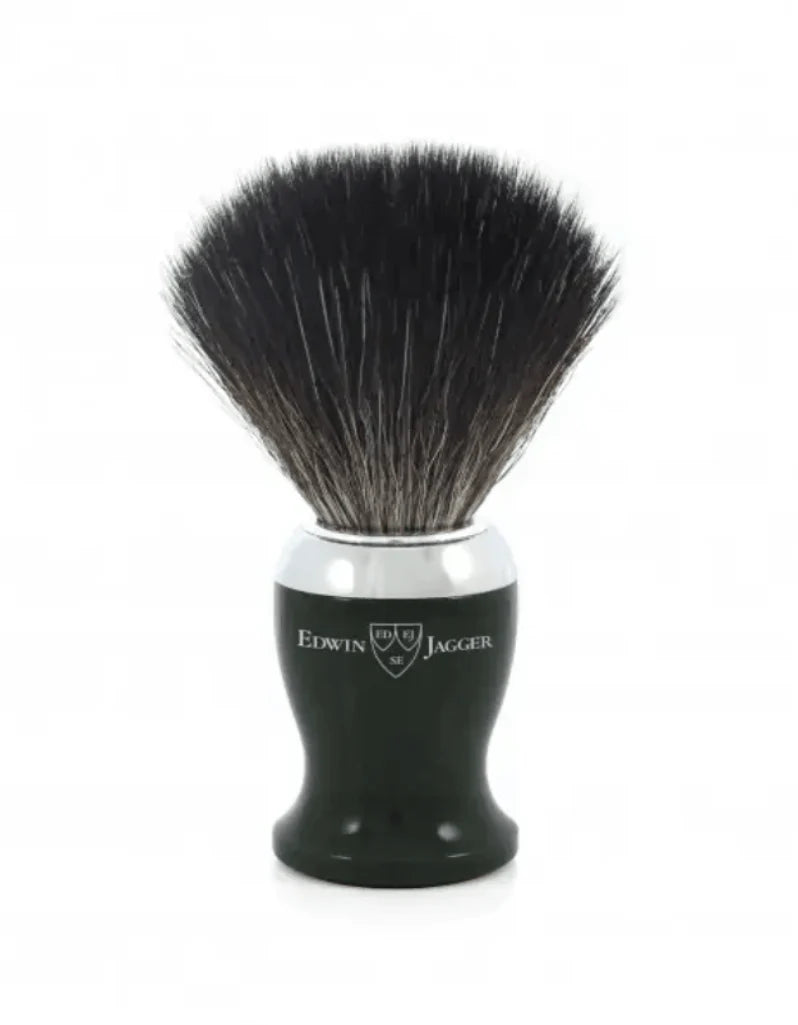 Edwin Jagger - Imitation Ebony Black Synthetic Shaving Brush - 21SB726CR