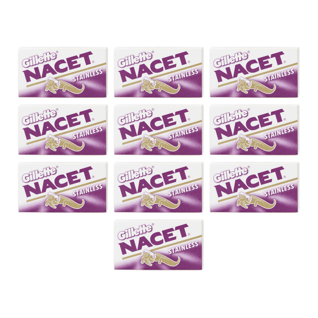 Gillette Nacet Stainless Double Edge Safety Razor Blades