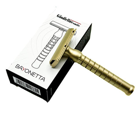GoodFellas Smile - Bayonetta - Brass Closed Comb Safety Razor