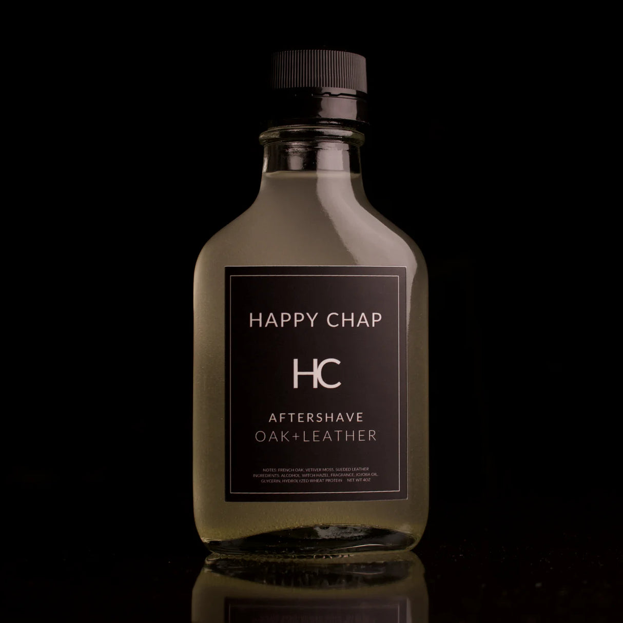 Happy Chap - Oak + Leather - Aftershave Splash - 4oz