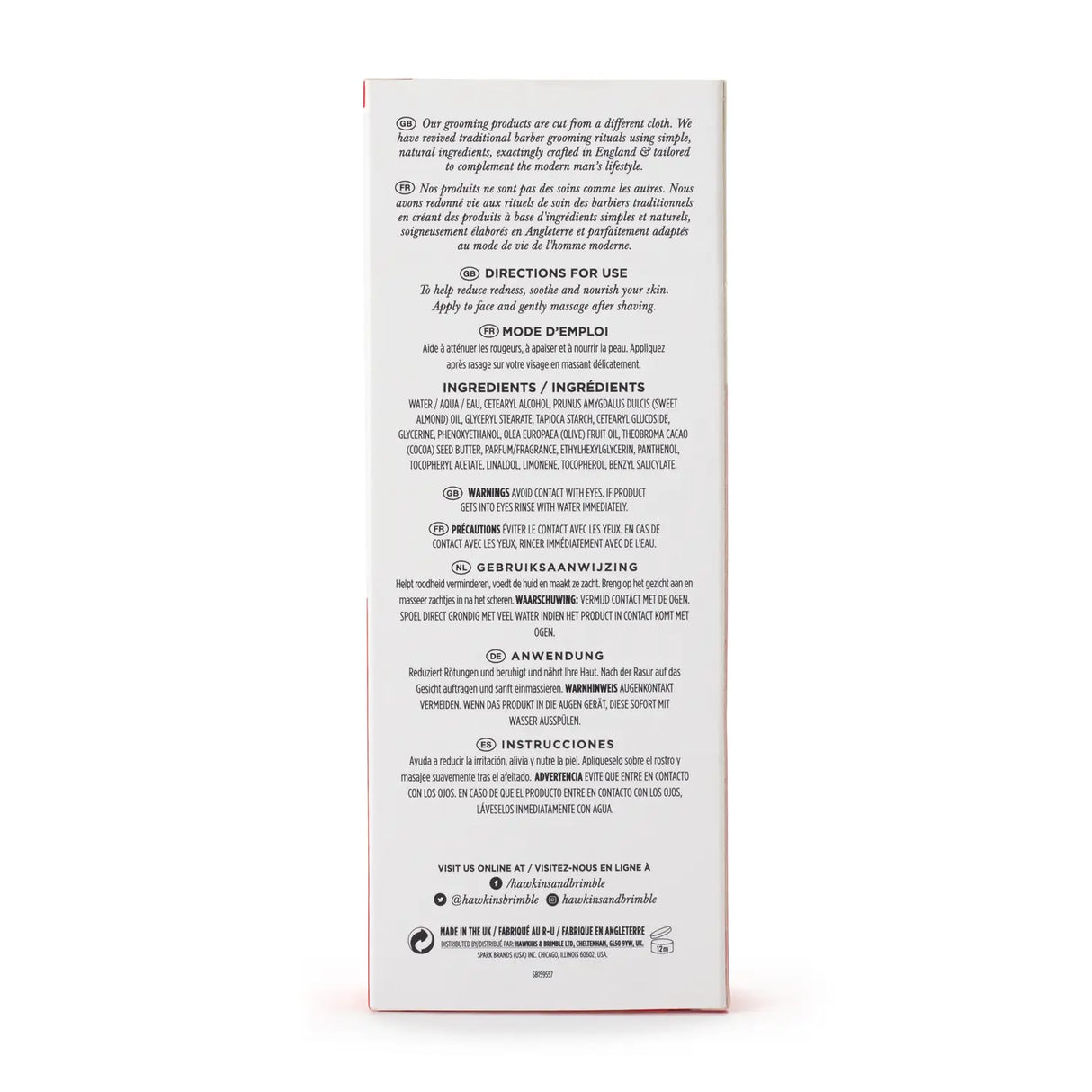 Hawkins and Brimble - After Shave Balm - 5.3oz