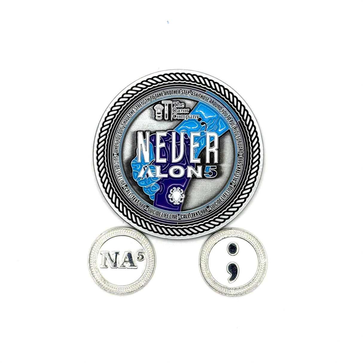 Never Alone 5 - Challenge Coins Pack of 3