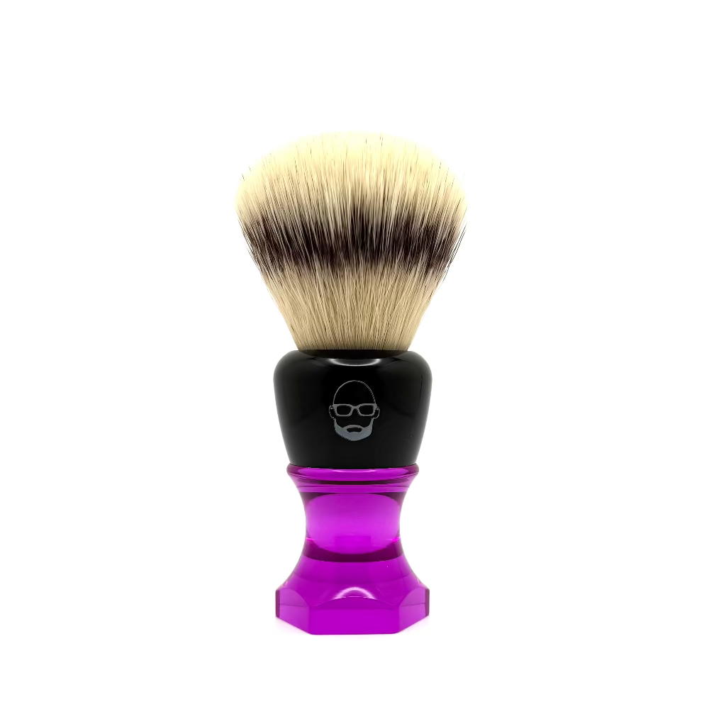 The Herald 26mm Shaving Brush Purple Resin Handle Choose Knot Type