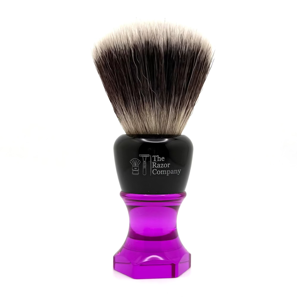 The Herald 26mm Shaving Brush Purple Resin Handle Choose Knot Type