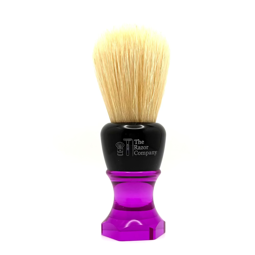 The Herald 26mm Shaving Brush Purple Resin Handle Choose Knot Type