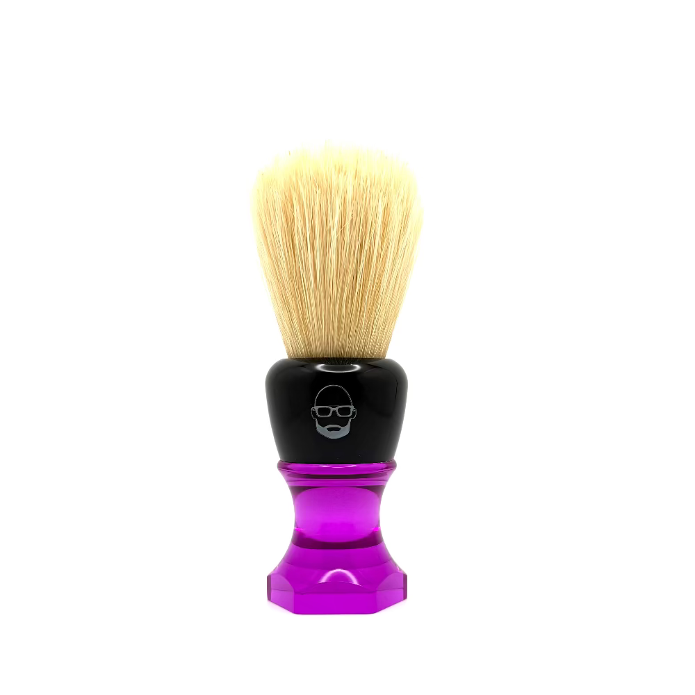 The Herald 26mm Shaving Brush Purple Resin Handle Choose Knot Type