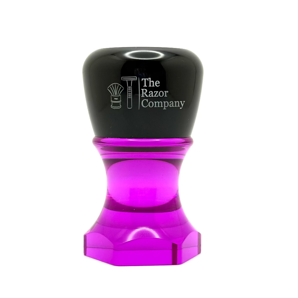 The Herald 26mm Shaving Brush Purple Resin Handle Choose Knot Type