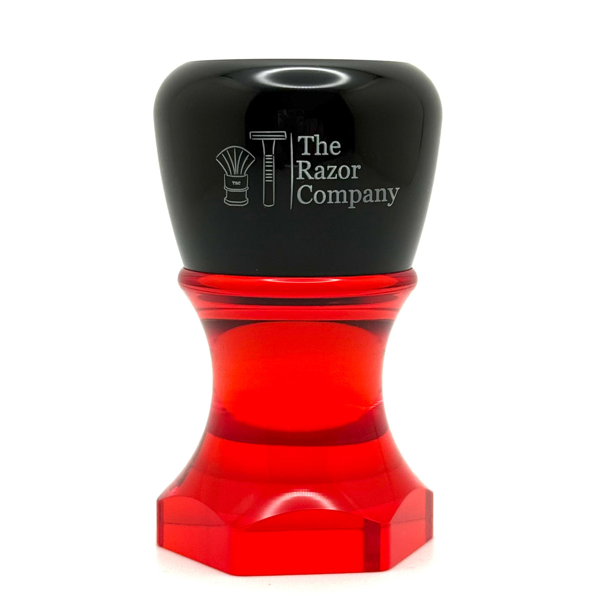 The Herald 26mm Shaving Brush Red Resin Handle Choose Knot Type