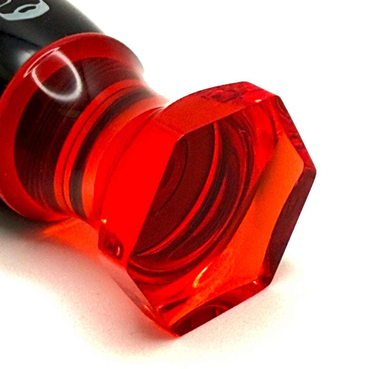 The Herald 26mm Shaving Brush Red Resin Handle Choose Knot Type