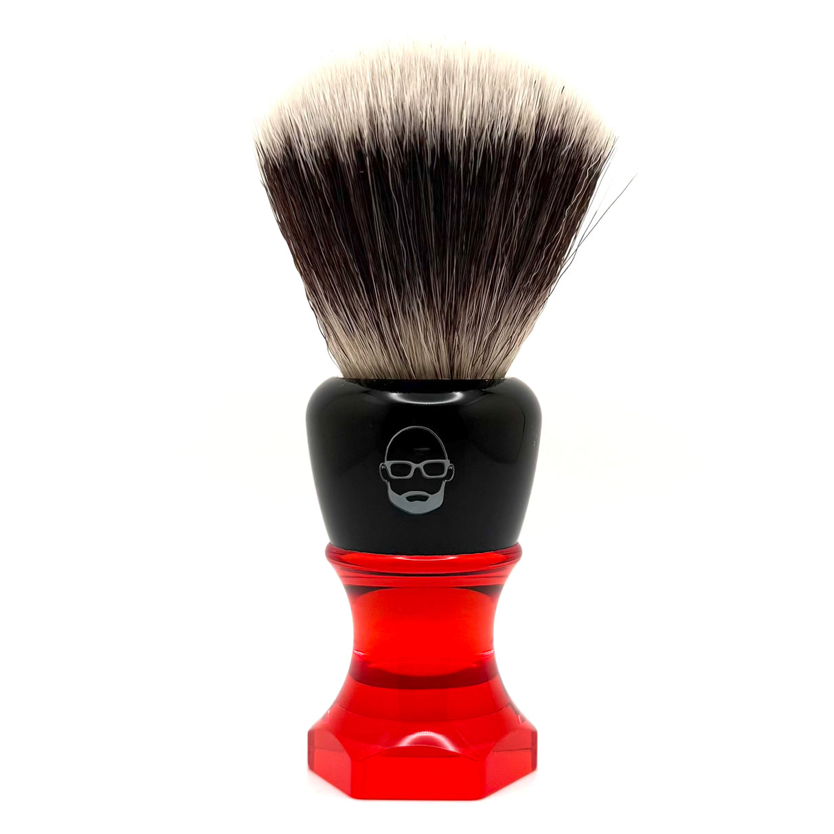 The Herald 26mm Shaving Brush Red Resin Handle Choose Knot Type