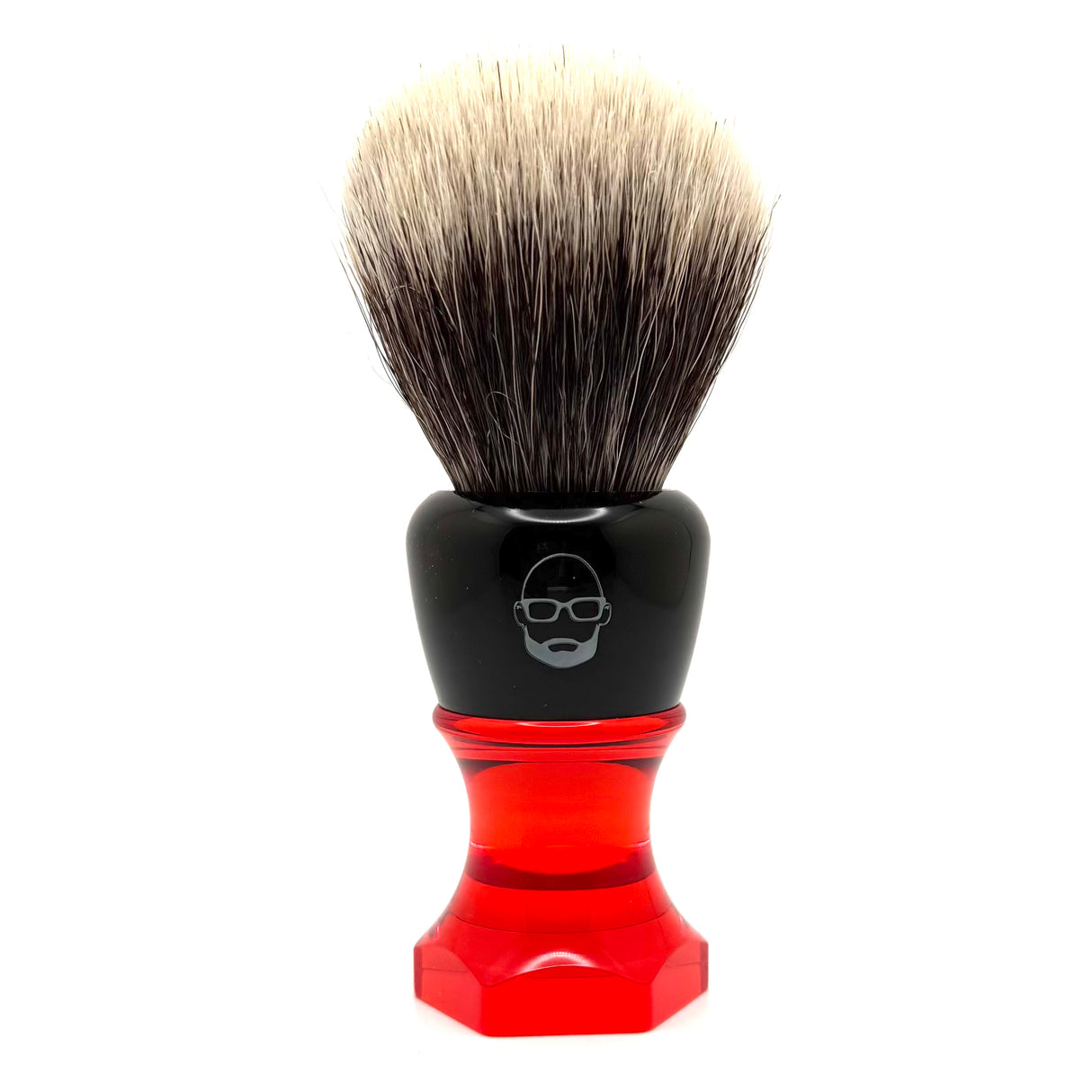 The Herald 26mm Shaving Brush Red Resin Handle Choose Knot Type
