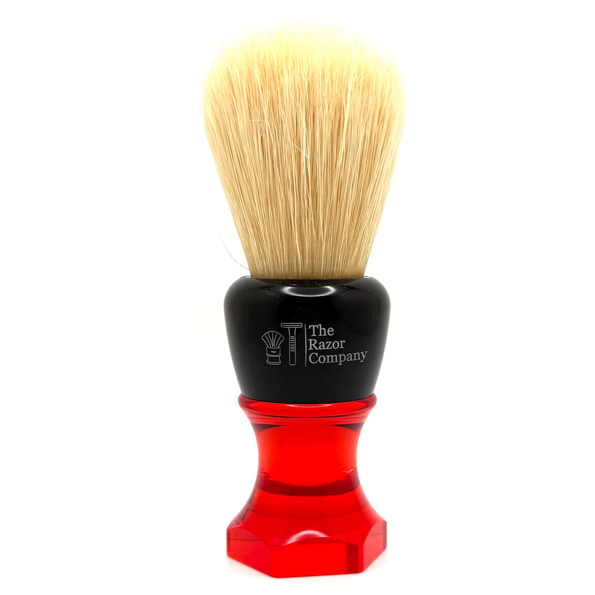 The Herald 26mm Shaving Brush Red Resin Handle Choose Knot Type