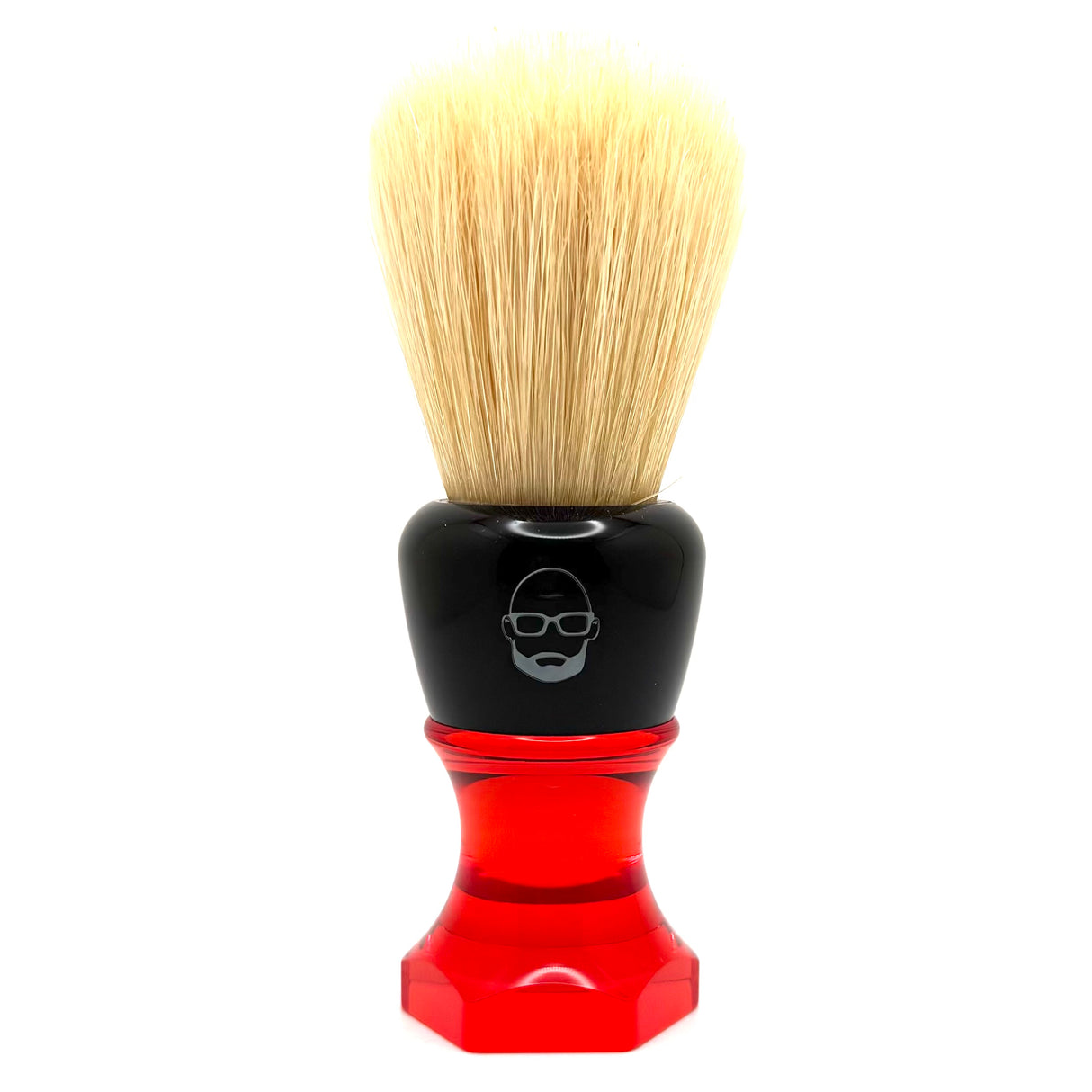 The Herald 26mm Shaving Brush Red Resin Handle Choose Knot Type