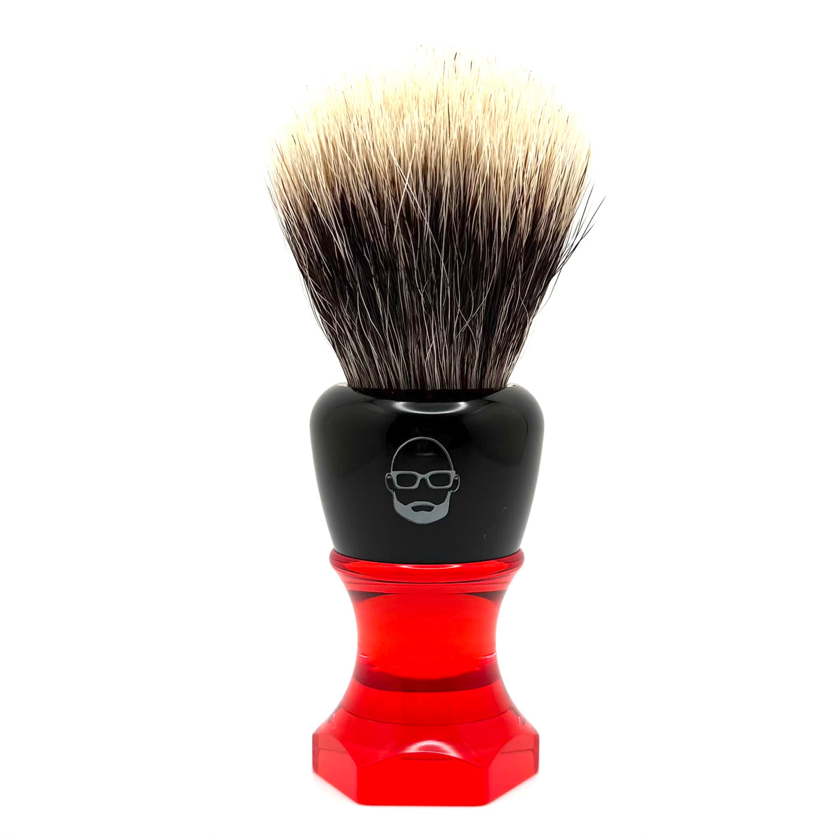 The Herald 26mm Shaving Brush Red Resin Handle Choose Knot Type