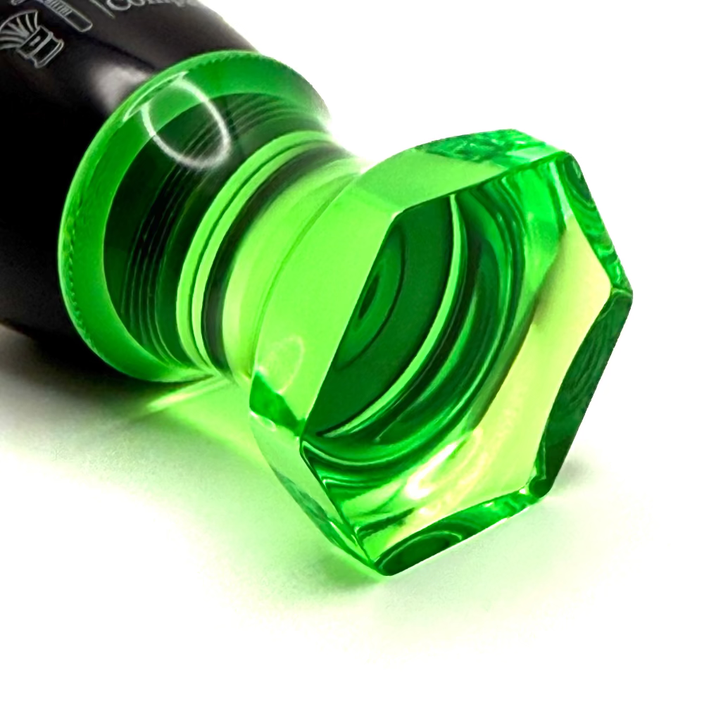 The Herald 26mm Shaving Brush Green Resin Handle Choose Knot Type