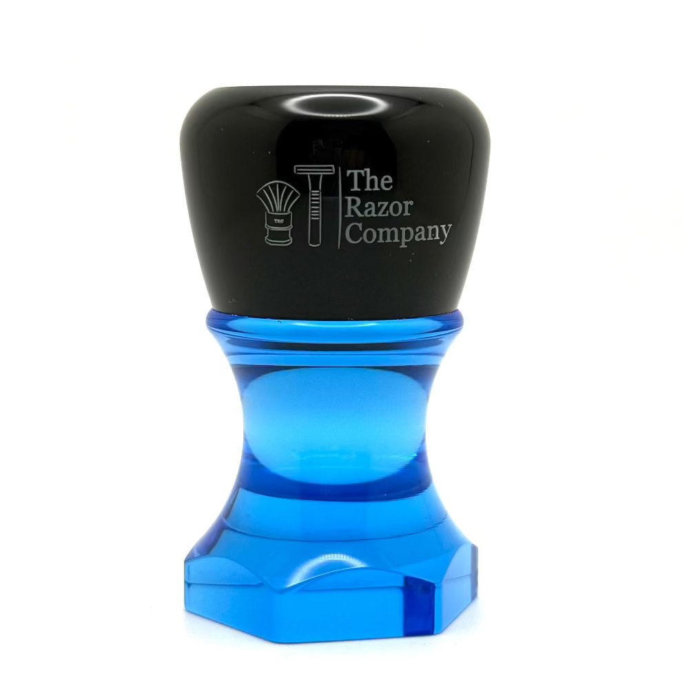 The Herald 26mm Shaving Brush Blue Resin Handle Choose Knot Type