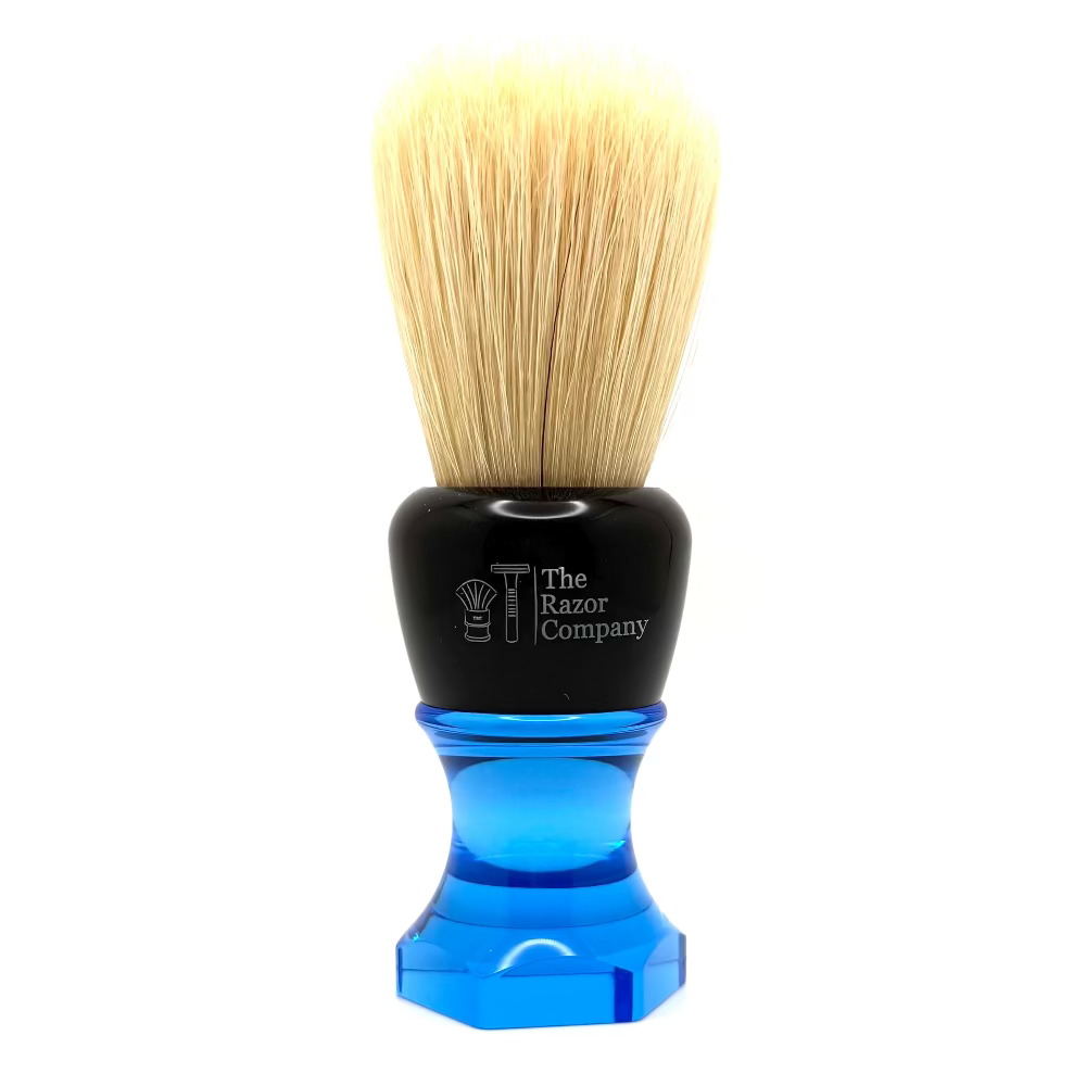 The Herald 26mm Shaving Brush Blue Resin Handle Choose Knot Type