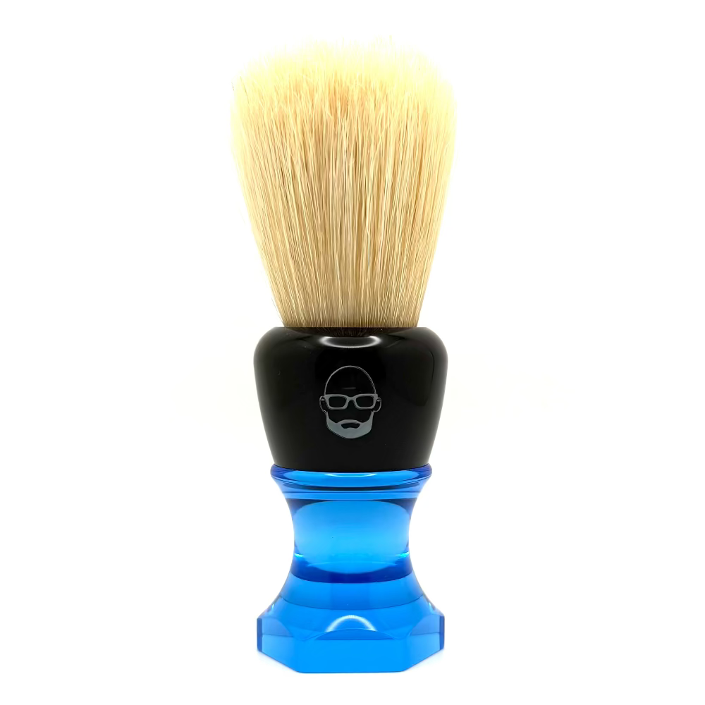 The Herald 26mm Shaving Brush Blue Resin Handle Choose Knot Type