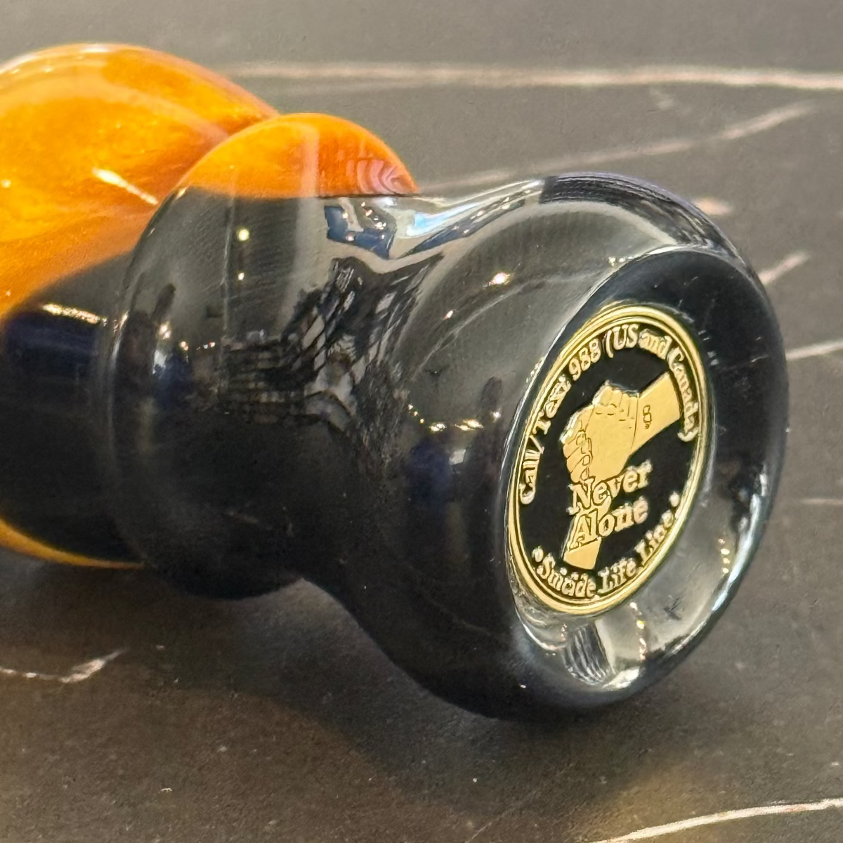Never Alone 6 #114 26mm Badger Doughknot Knot Resin Handle Shaving Brush