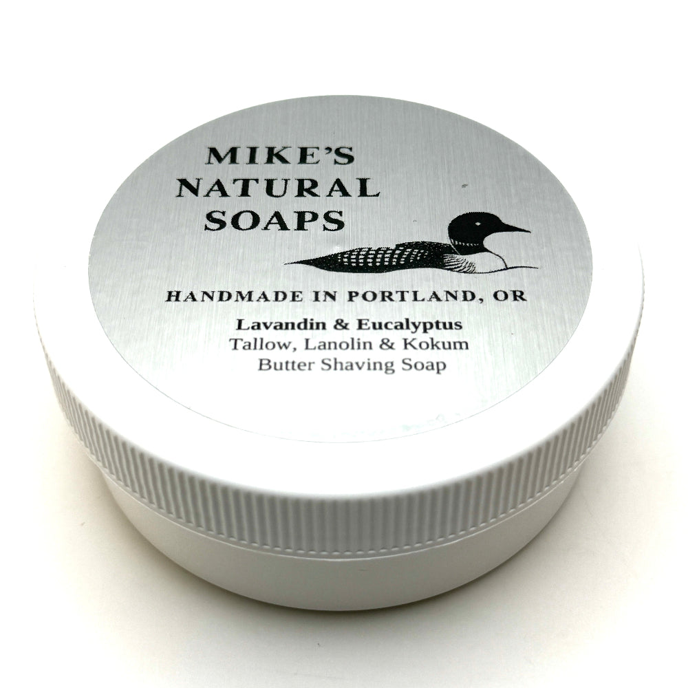 Mikes Natural Soap Lavandin & Eucalyptus Shaving Soap 5oz