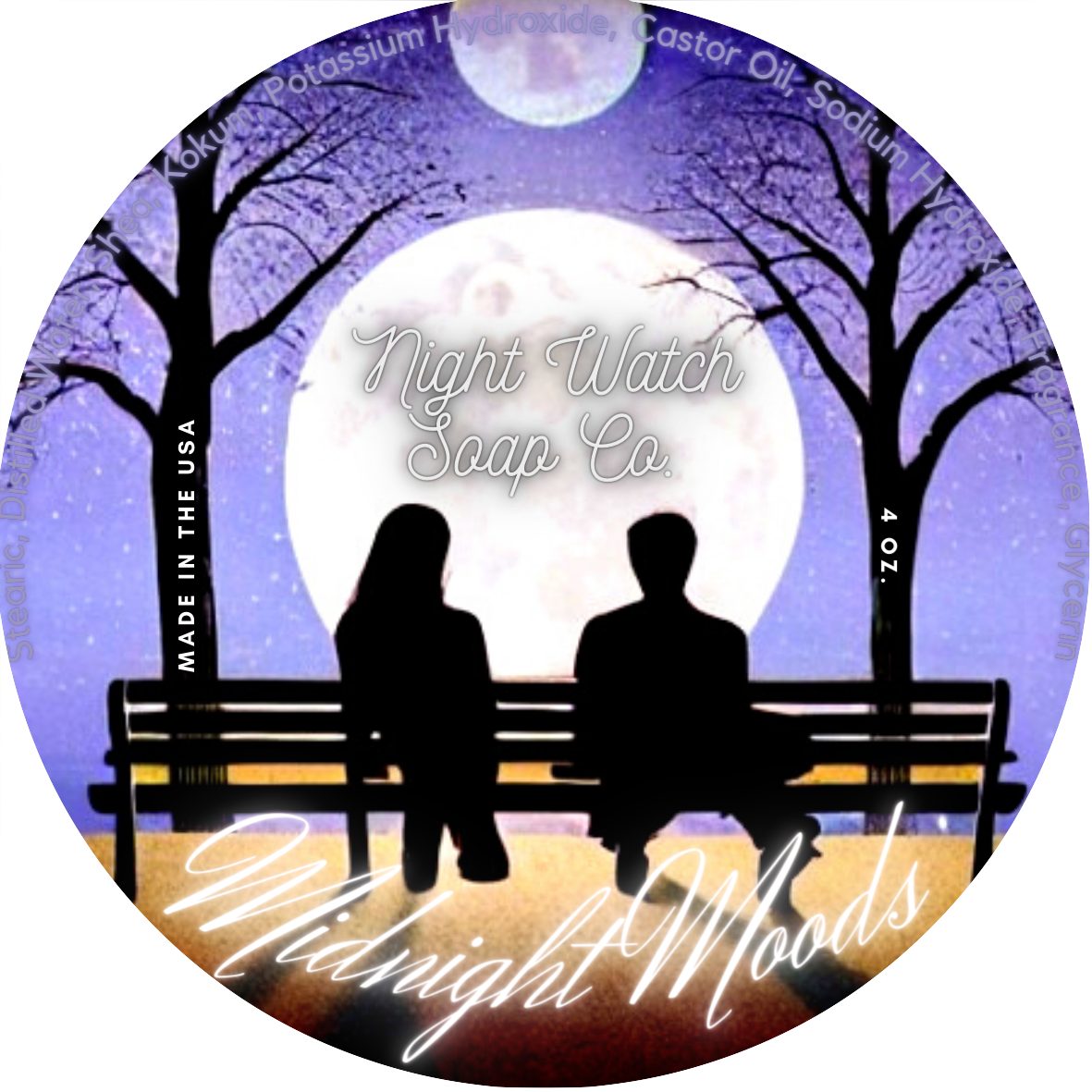 Night Watch Soap CO. Shave Soap Samples 1/4oz