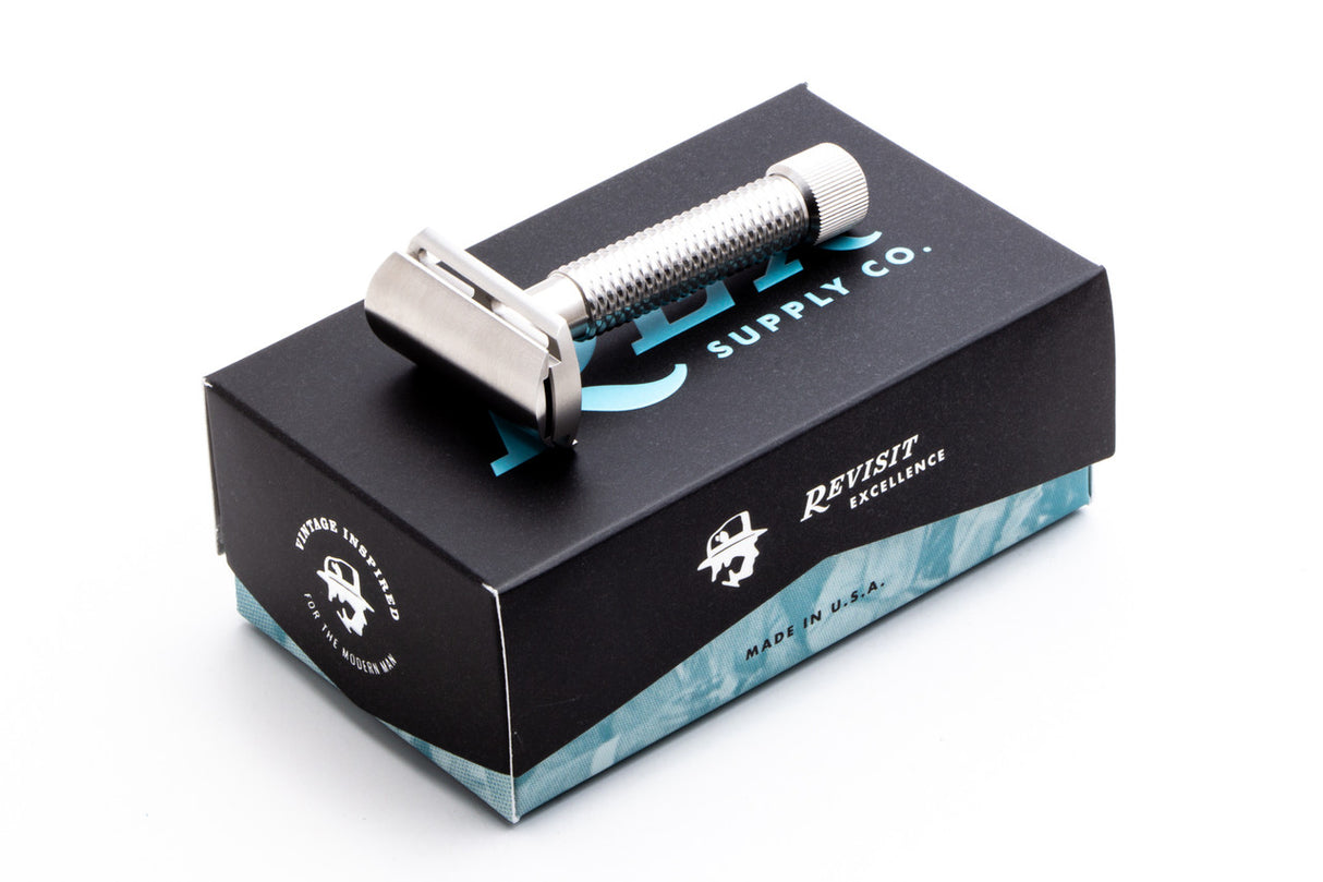 Rex Supply Co. - Sentry Slant - Stainless Steel Double Edge Safety Razor