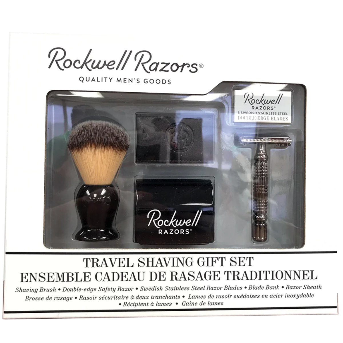 Rockwell Razors Travel Shaving Gift Set Gunmetal Razor