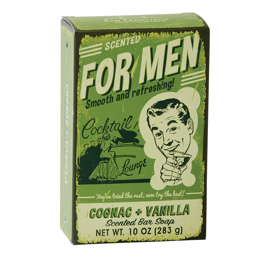 San Francisco Soap Company - FOR MEN Bar Soap - Cognac & Vanilla - 10oz