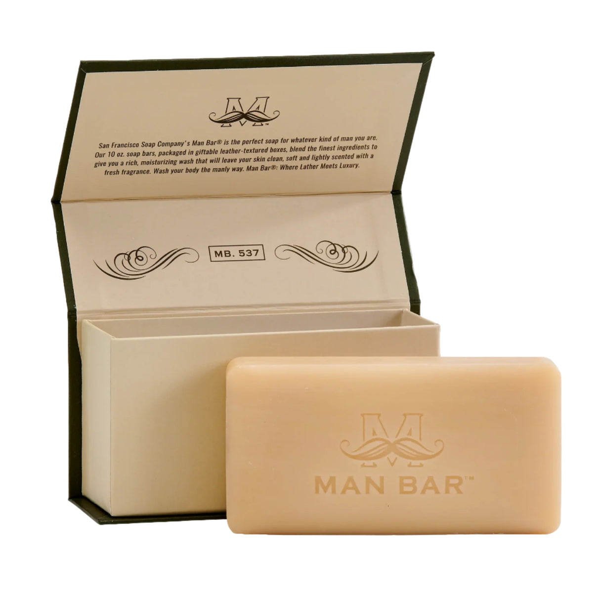 San Francisco Soap Company - MAN BAR® - Invigorating Bergamot Cognac- 10oz