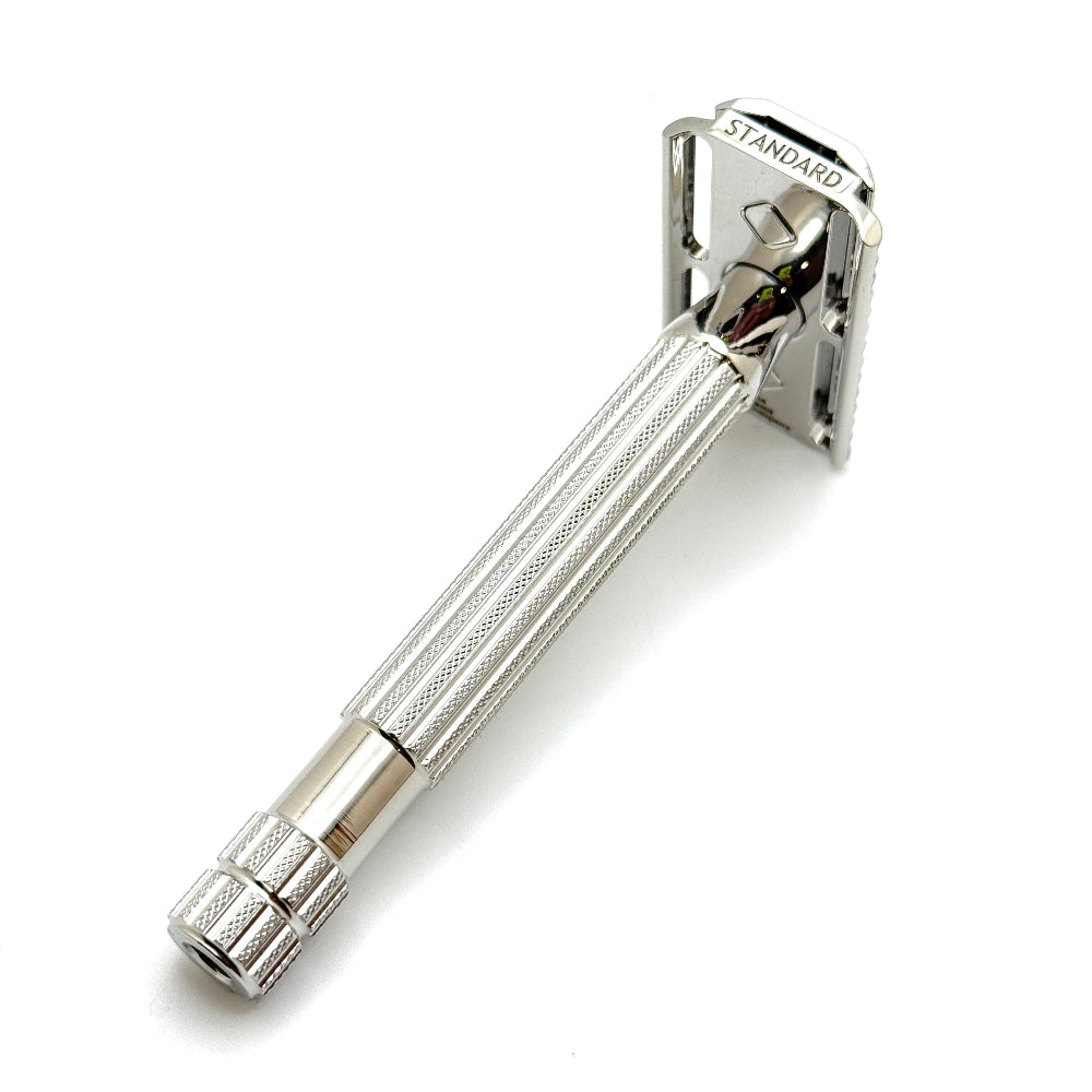 The Vanguard 316L Stainless Steel Double Edge Safety Razor - Mirror Polished