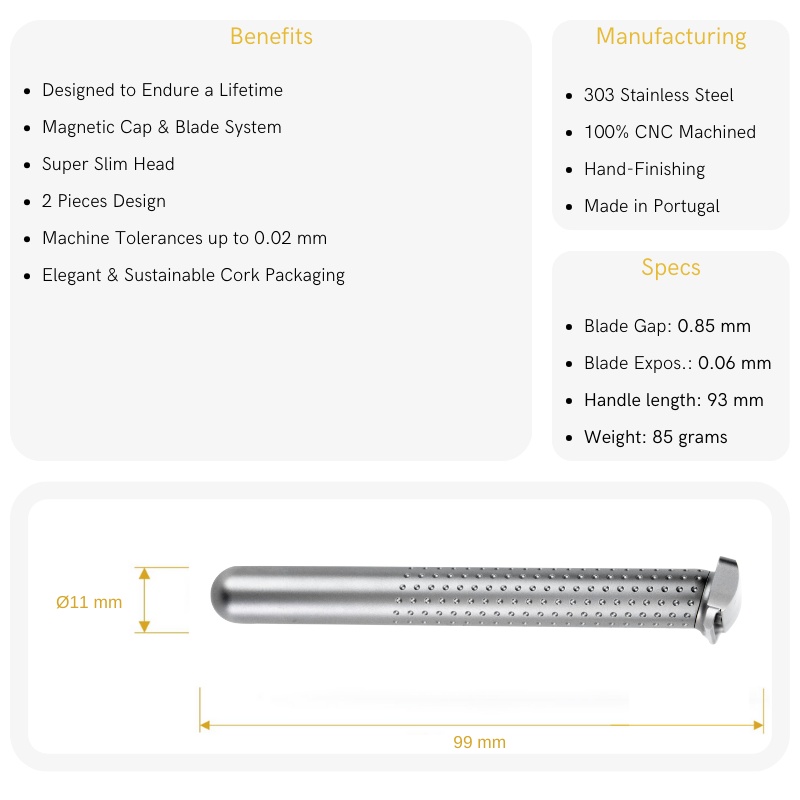 Tatara - Amakuni - Stainless Steel Single Edge Safety Razor