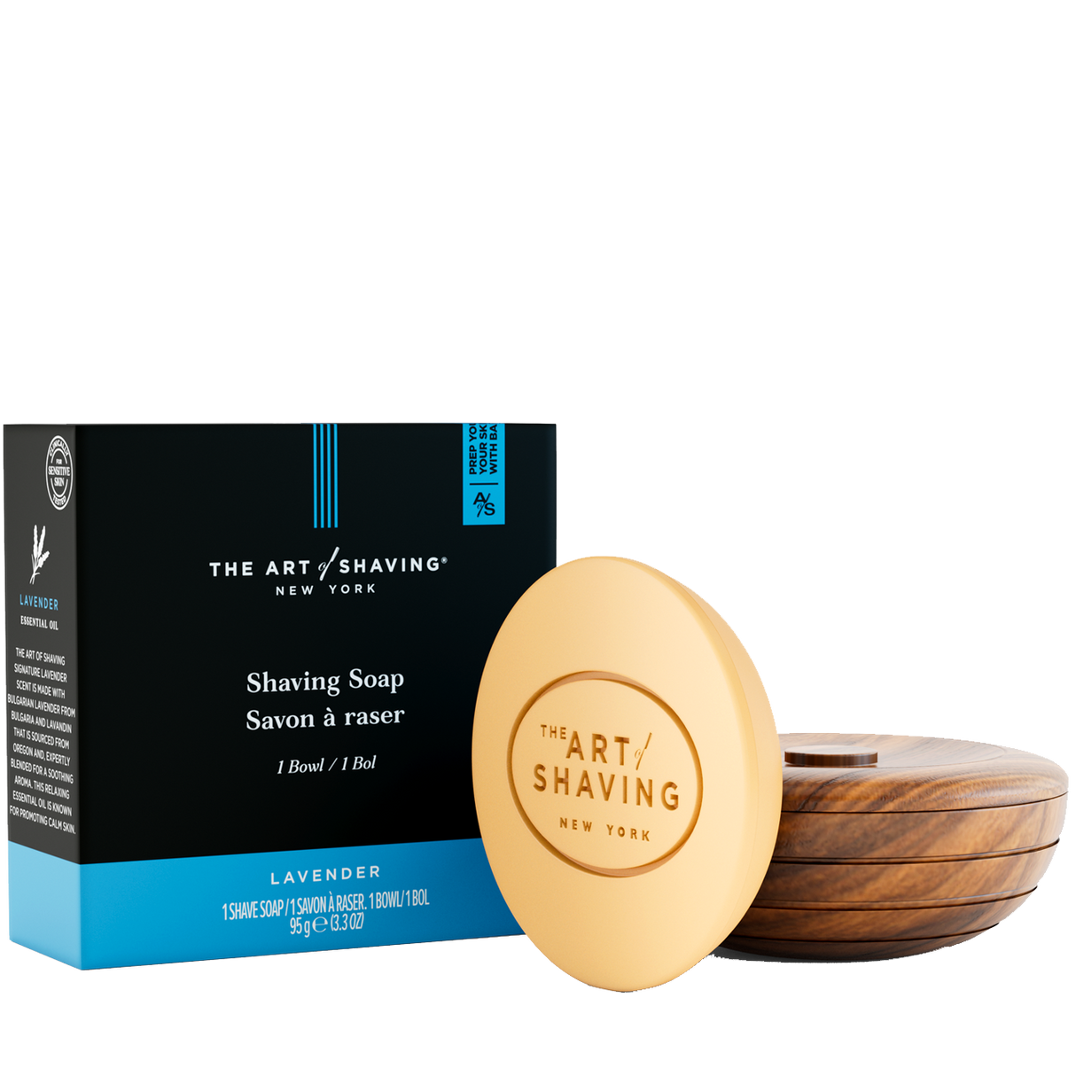 The Art of Shaving - Shaving Soap With Wooden Bowl - Lavender