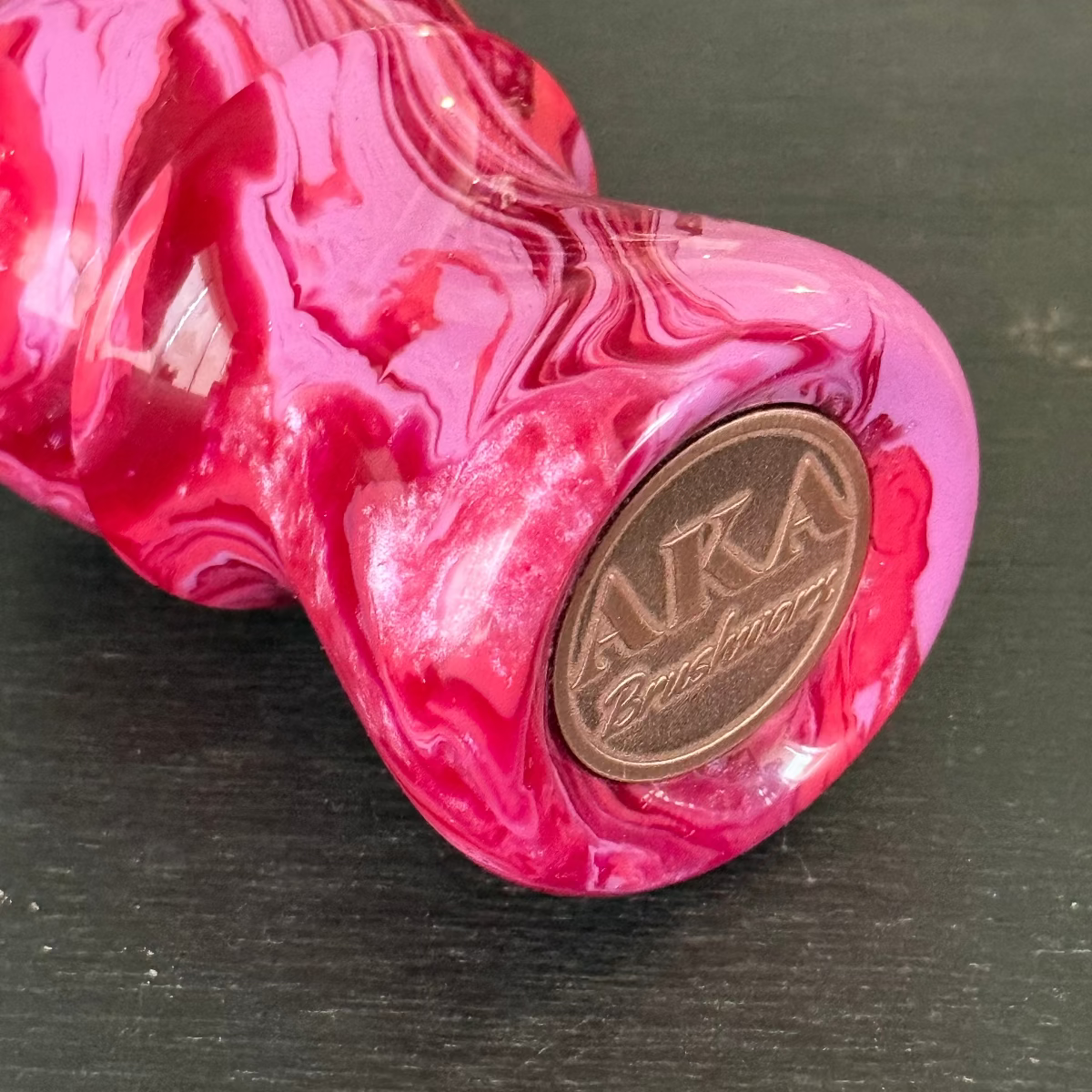 AKA Brushworx Pink Overload 26mm AK47 Fan Synthetic Shaving Brush