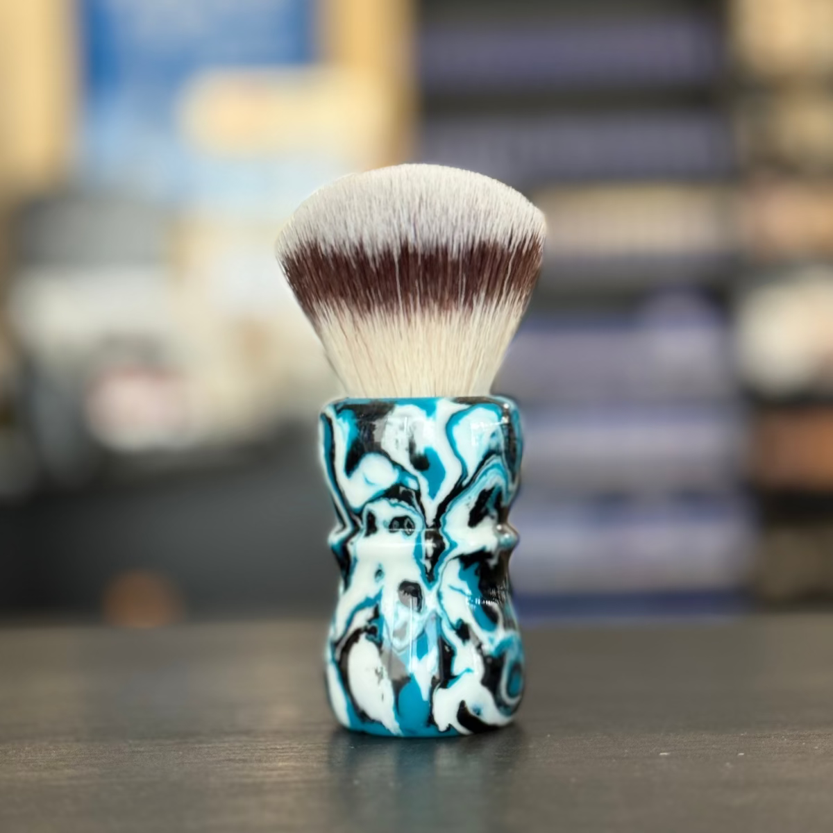 AKA Brushworx Retro Mode 26mm AK4 Fan Synthetic Shaving Brush