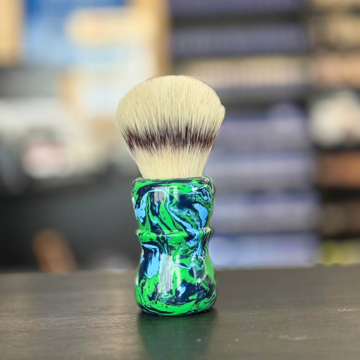 AKA Brushworx Spring Woodland AK9 Bulb Synthetic Shaving Brush 26mm