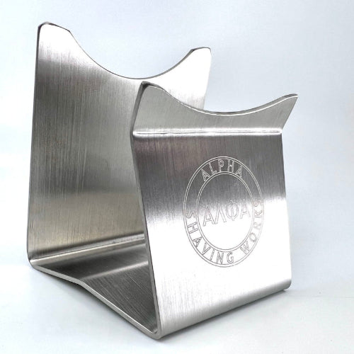 Alpha Shaving Works - Stainless Steel Brush Stand