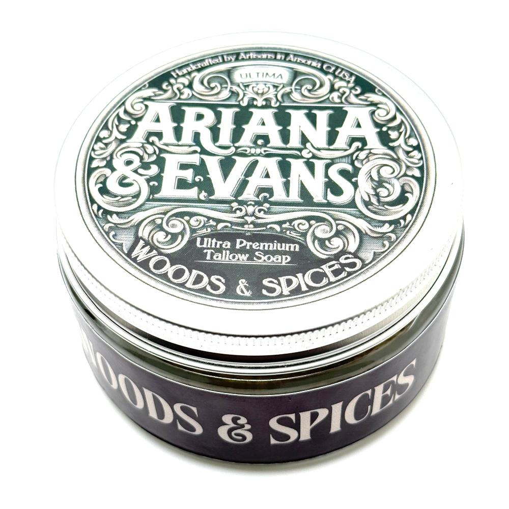 Ariana & Evans - Wood and Spices - Ultima Base Shaving Soap - 5oz